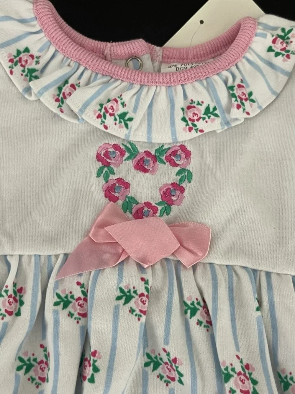 Vintage Kids & More girl's 6-9 months Bubble Romper Floral Print NWT